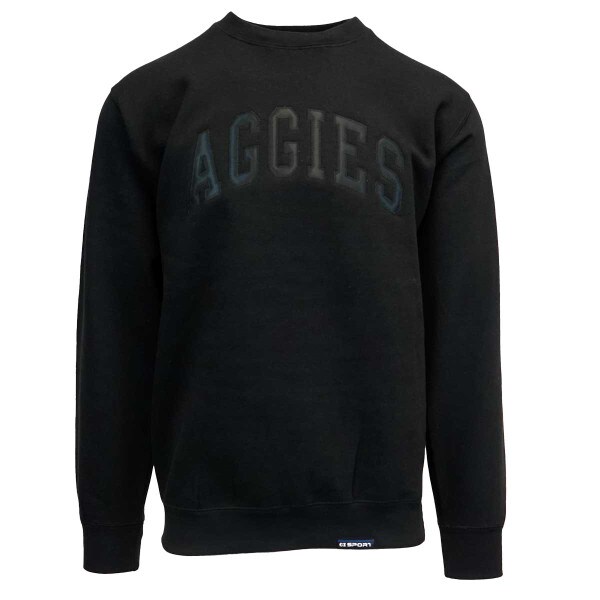 Aggies Patch Letters Crew Sweatshirt
